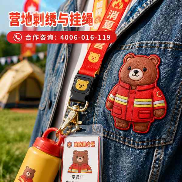 万霖消防消小熊：消小熊IP品牌全案在旅游景区的应用方案 -- 消小熊跳跃