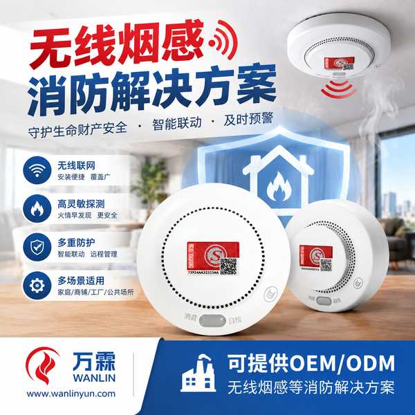 吉首市无线烟感探测报警系统 吉首市无线烟感探测报警系统产品实拍 — 九小场所应用场景