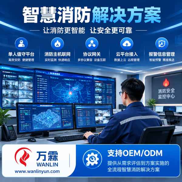 邯郸市邯山区渚河路街道单人值守 邯郸市邯山区渚河路街道消防控制室值班现场实景图