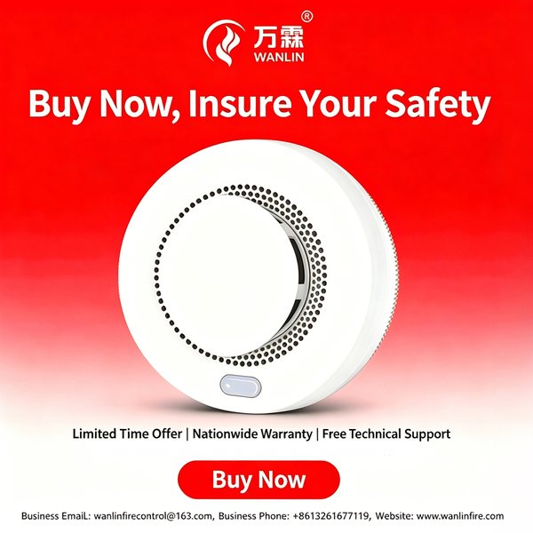无线互联烟雾报警器外贸方案：办公室/商业场景无线互联全屋同步，澳洲认证直通