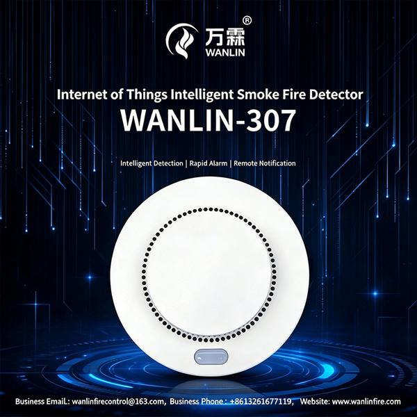 4G智能联网烟雾报警器外贸方案：学校/校园场景4G全网通即装即用，德国认证直通