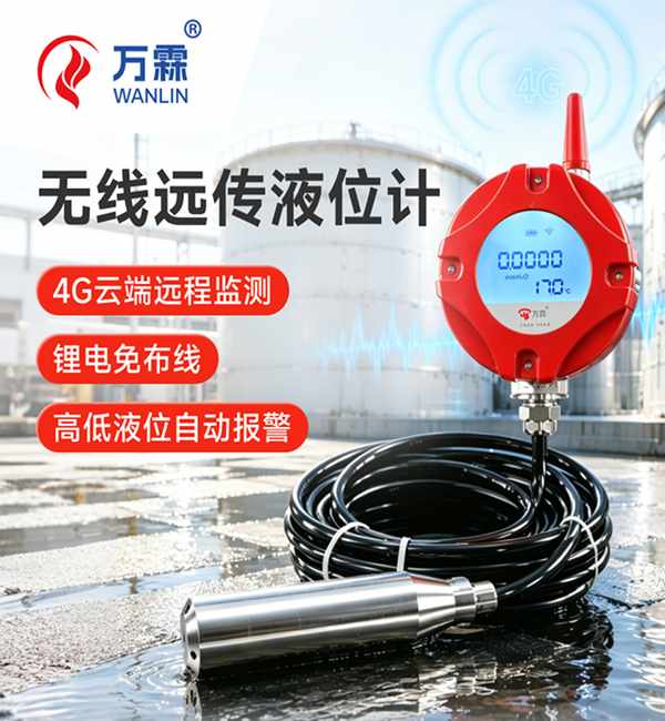 万霖消防：潍坊商业综合体地下车库集水井监测——4G消防水箱液位计