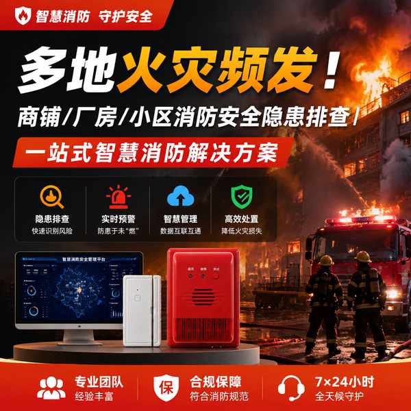 汕头三合一场所智慧消防智慧燃气报警器哪家强？万霖全场景方案