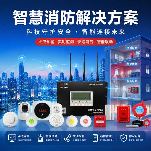 济宁智慧烟感探测报警系统怎么选？万霖智慧消防专业方案