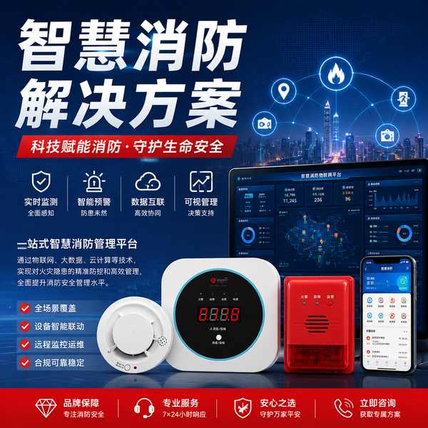 哈尔滨智慧感温火灾探测报警器怎么选？万霖智慧消防专业方案
