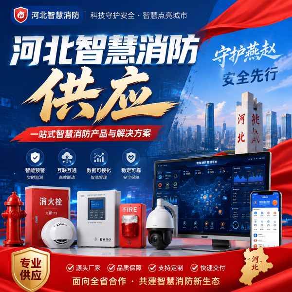 河北智慧消防系统-雄安新区地区部署现场 — 消防物联网感知终端与预警平台联动运行