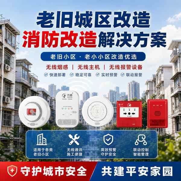 老旧小区4G液位计项目实拍 — 呼和浩特老旧小区消防改造工程现场