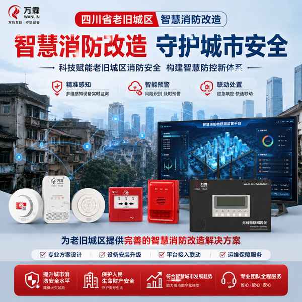 老旧小区*立式压力监测单元射洪市项目实拍 老旧小区*立式压力监测单元项目实拍 — 射洪市老旧小区智慧消防改造工程现场