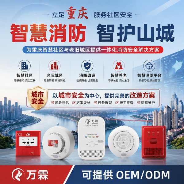 重庆消防控制室人员离岗监测项目实拍 — 江北区老旧小区智慧消防改造工程现场
