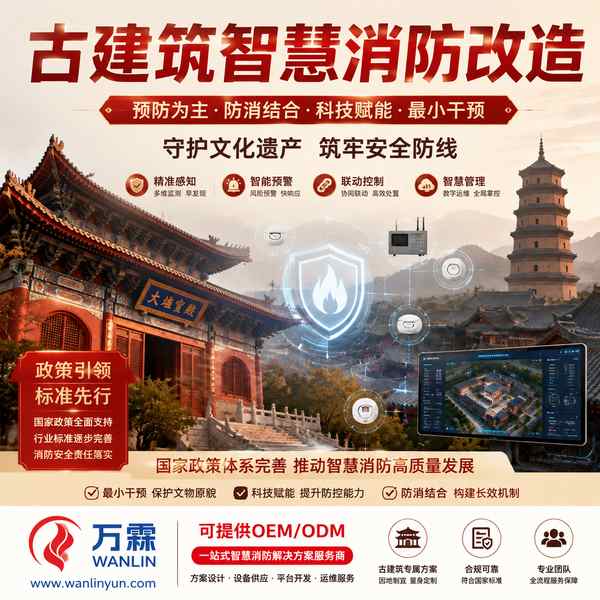 消防物联网全天候值守乌鲁木齐项目实拍 消防物联网全天候值守项目实拍 — 乌鲁木齐文物建筑智慧消防改造工程现场