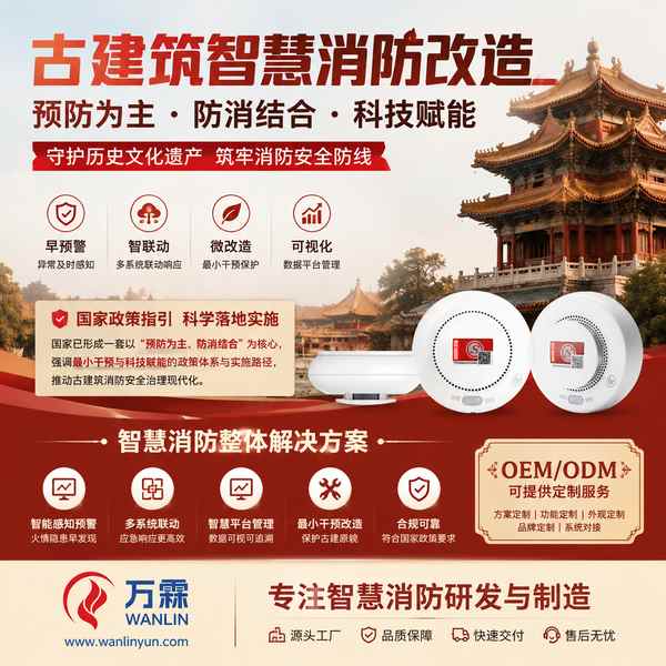 文物建筑防火设计规范项目实拍 — 武汉文物建筑智慧消防改造工程现场