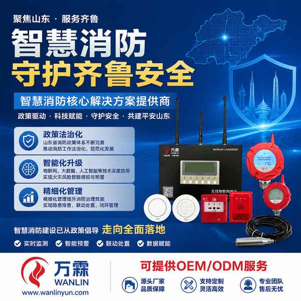 物联网烟感报警器高密项目实拍 物联网烟感报警器项目实拍 — 高密智慧消防设备部署工程现场