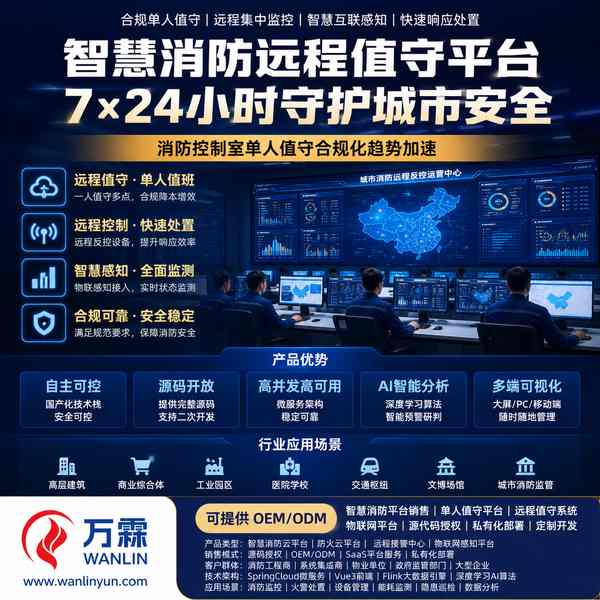 消防软件平台出海方案实拍 — 福州消防云平台销售与源码授权应用场景